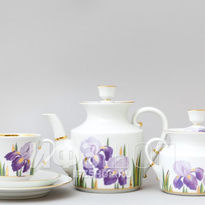 Сервиз чайный ф. Банкетная рис. Ирисы, 20 предметов