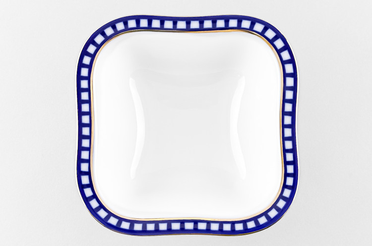 Салатник 1500 мл ф. Молодежная 6-порц. рис. Кобальтовая клетка в Москве