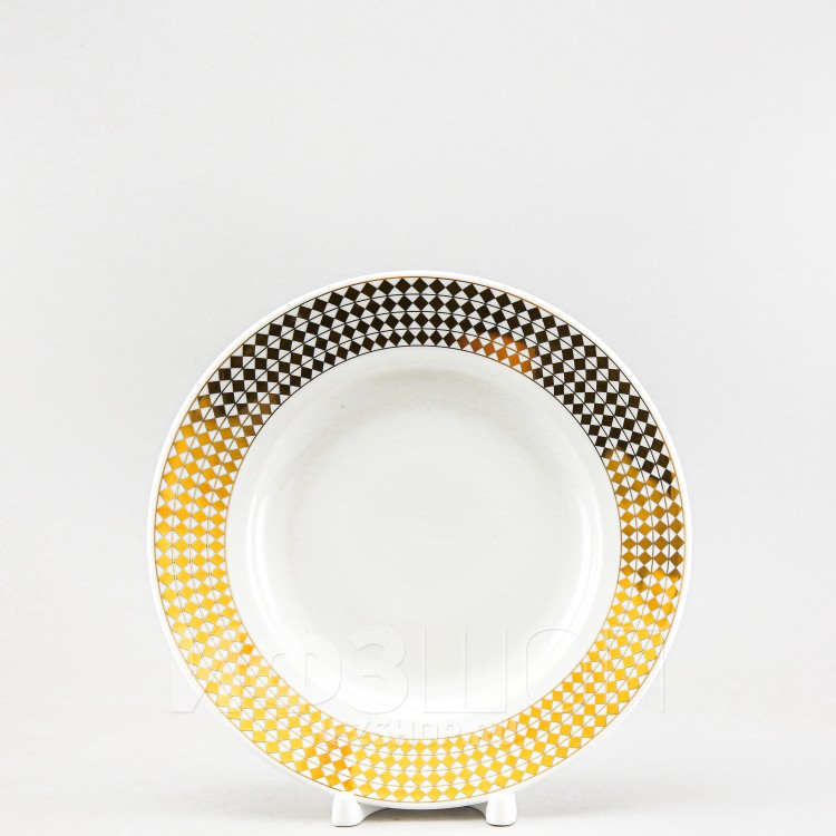 Тарелка плоская 20 см ф. Гладкая рис. Зазеркалье. Ромбы в Москве