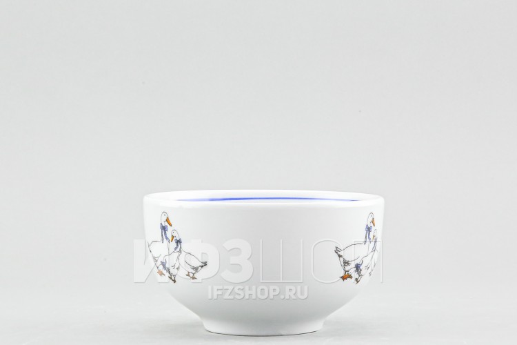 Пиала 330 мл рис. Гуси (с отводкой) 