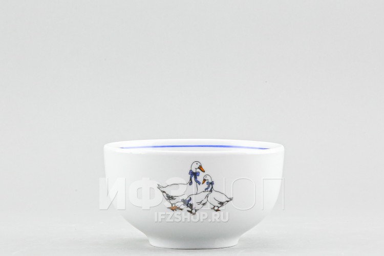 Пиала 330 мл рис. Гуси (с отводкой) 