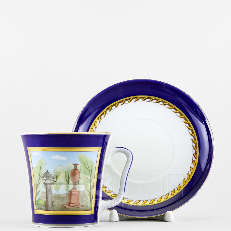 Бокал с блюдцем ф. Ленинградский рис. Порфировая ваза в Ростове-на-Дону