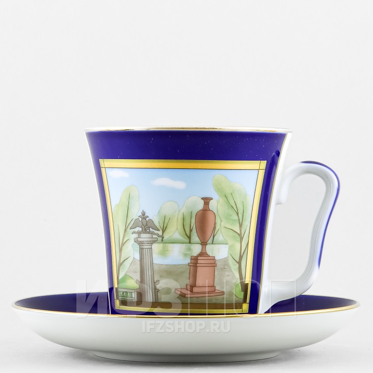 Бокал с блюдцем ф. Ленинградский рис. Порфировая ваза в Ростове-на-Дону