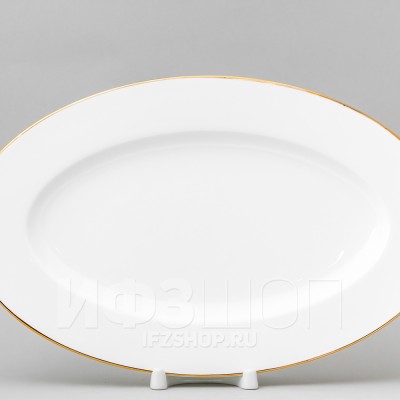Блюдо овальное 30 х 20 см ф. Стандартная рис. Золотая лента