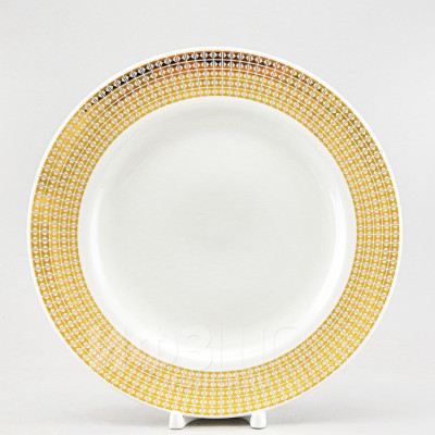 Тарелка плоская 27 см ф. Гладкая рис. Зазеркалье. Полосы