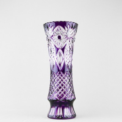Ваза для цветов, высота 32 см, фиолетовый наклад, 5/4