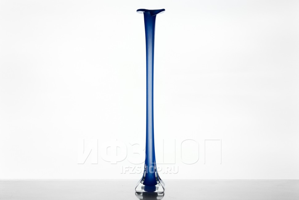 Ваза для одного цветка, высота 51 см, форма 7040 (синяя пудра)
