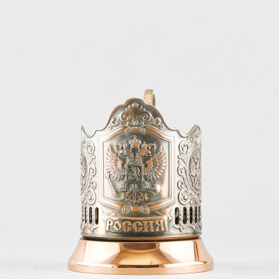 Подстаканник медный, Герб РФ