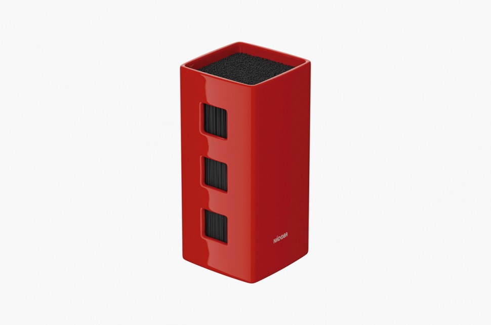 Универсальный керамический блок для ножей, красный, серия Esta