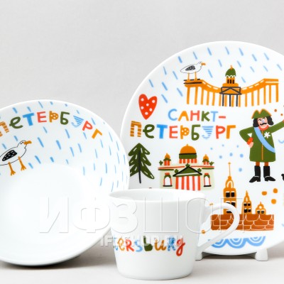 Детский набор рис. Забавный Петербург, 3 предмета