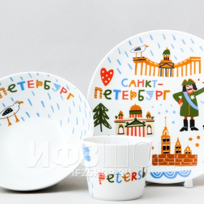 Детский набор рис. Забавный Петербург, 3 предмета