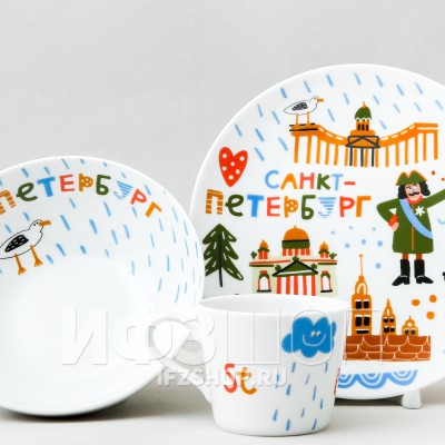 Детский набор рис. Забавный Петербург, 3 предмета