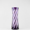 Ваза для цветов, высота 30 см, фиолетовый наклад с гравировкой, 753/14
