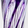 Ваза для цветов, высота 30 см, фиолетовый наклад с гравировкой, 753/14 в Москве