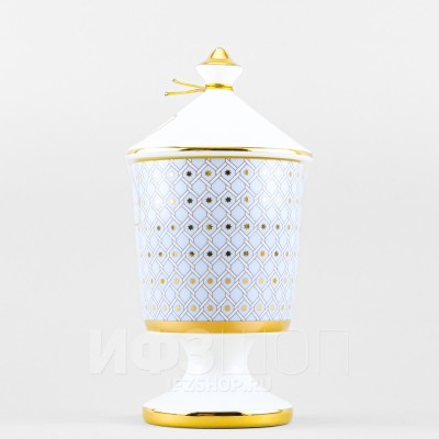 Свеча ароматическая 360 мл, Пряная карамель (флакон Азур №2)