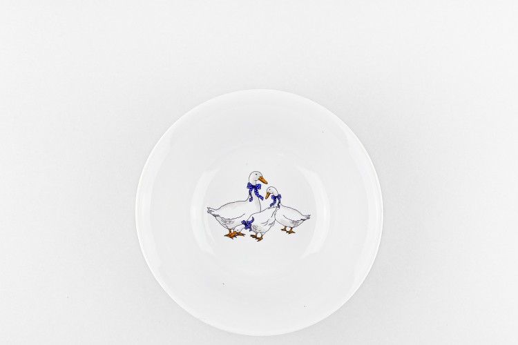 Салатник 680 мл рис. Гуси новые 