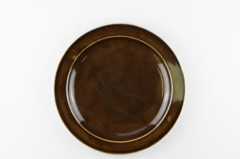 Тарелка плоская 24 см ф. Принц рис. Акварель (коричневый)