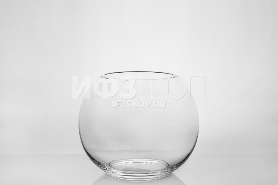 Ваза-шар, высота 12 см, диаметр 14 см, форма 6401