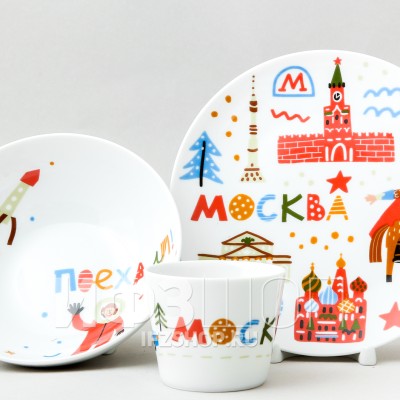 Детский набор рис. Яркая Москва, 3 предмета