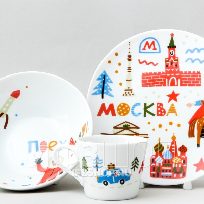 Детский набор рис. Яркая Москва, 3 предмета