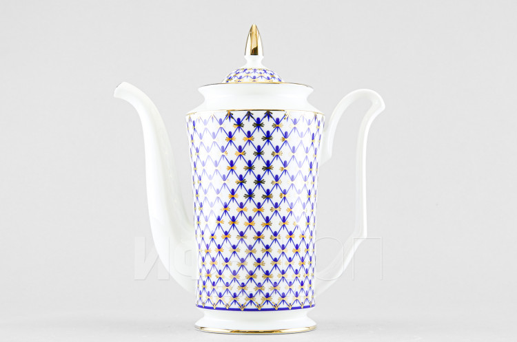 Кофейник ф. Юлия рис. Кобальтовая сетка в Москве