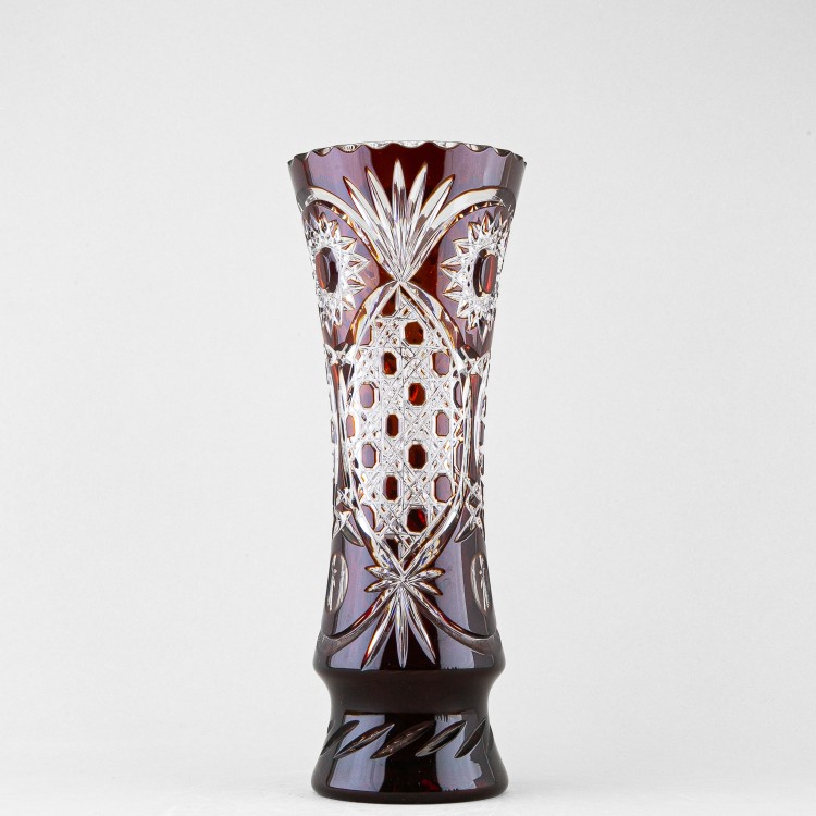 Ваза для цветов, высота 32 см, бордовый наклад, 5 в Москве