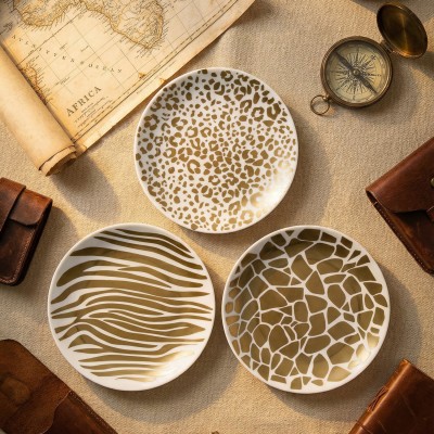 Набор из 3 тарелок плоских 17.5 см ф. Универсал рис. Сафари