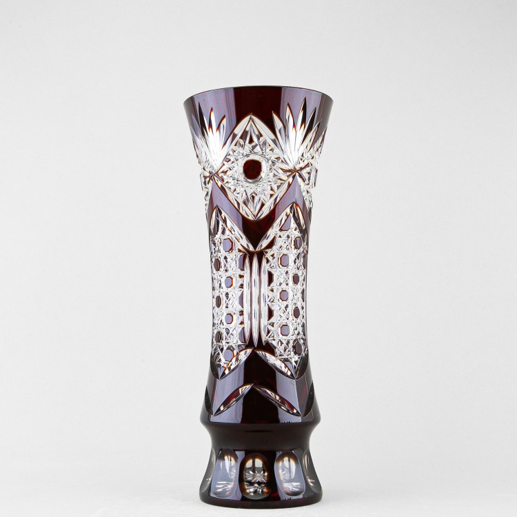 Ваза для цветов, высота 32 см, бордовый наклад, 5/2 в Москве