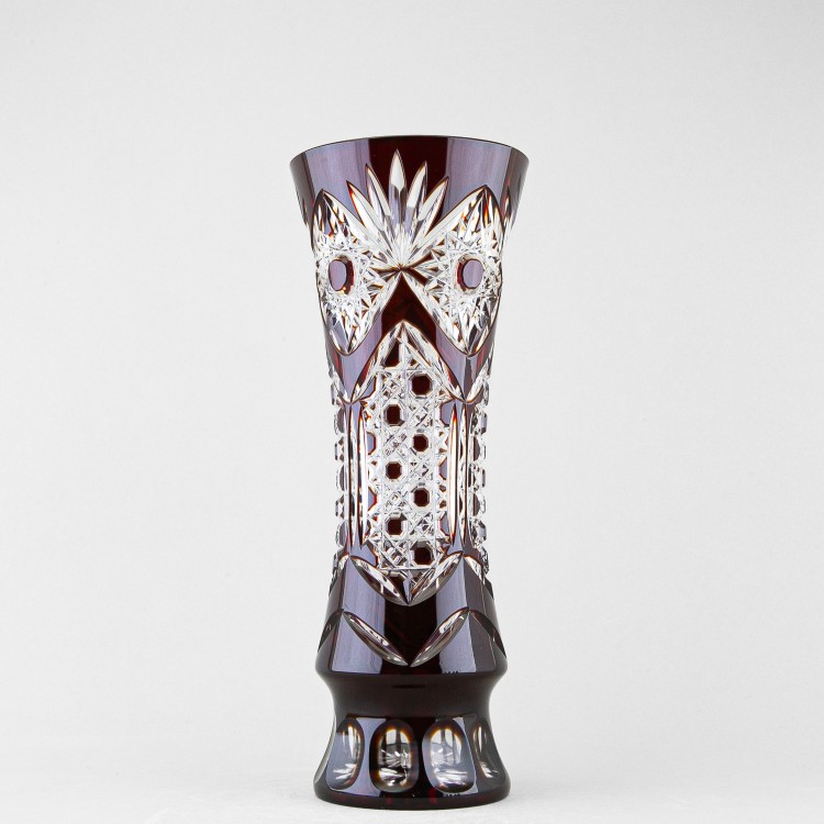 Ваза для цветов, высота 32 см, бордовый наклад, 5/2 в Москве