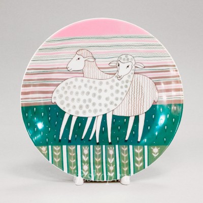 Декоративная тарелка 19.5 см рис. Дружба