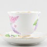 Чашка с блюдцем чайная ф. Бутон рис. Сирень 