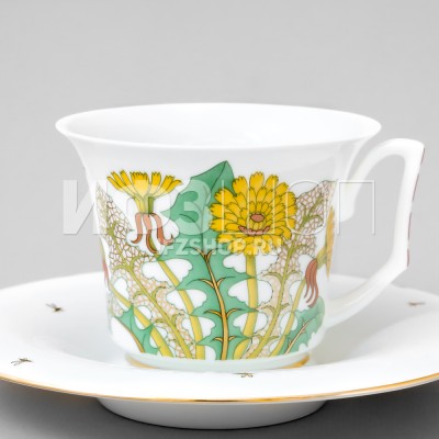 Чашка с блюдцем чайная ф. Юлия рис. Солнечный букет