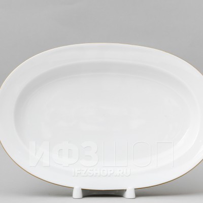 Блюдо овальное 28 х 20 см ф. Молодежная рис. Золотая лента