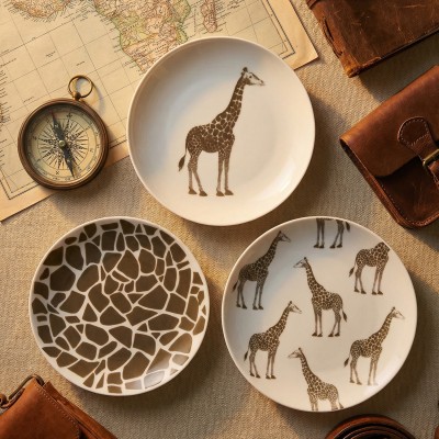 Набор тарелок ф. Универсал рис. Сафари. Жираф, 3 предмета