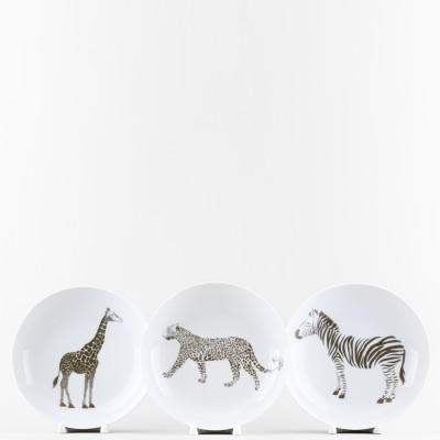 Набор из 3 тарелок глубоких 20.5 см ф. Универсал рис. Сафари