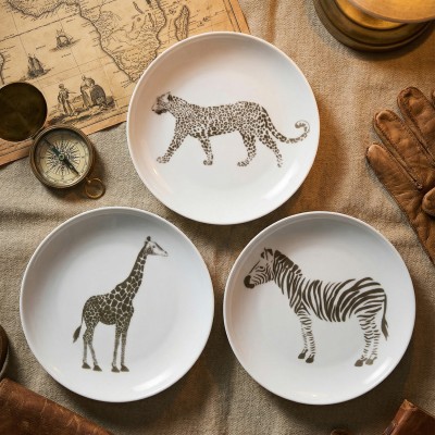 Набор из 3 тарелок глубоких 20.5 см ф. Универсал рис. Сафари