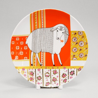 Декоративная тарелка 19.5 см рис. Утро красное