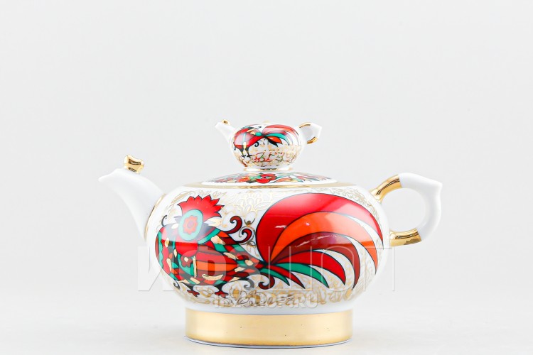 Чайник заварочный ф. Семейный рис. Красный петух (несортный) 