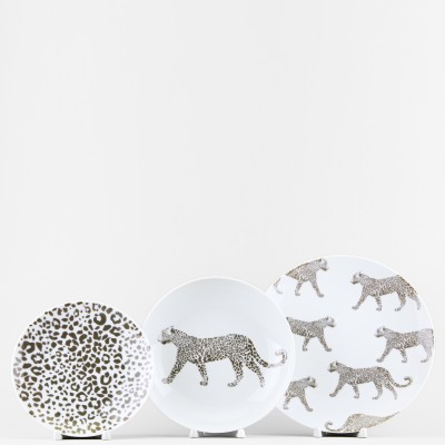 Набор тарелок ф. Универсал рис. Сафари. Леопард, 3 предмета