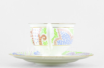 Чашка с блюдцем чайная ф. Айседора рис. Мариенталь голубой
