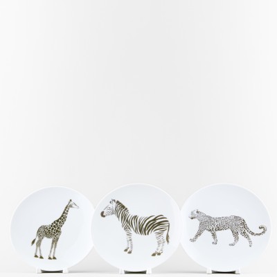 Набор из 3 тарелок плоских 20 см ф. Универсал рис. Сафари