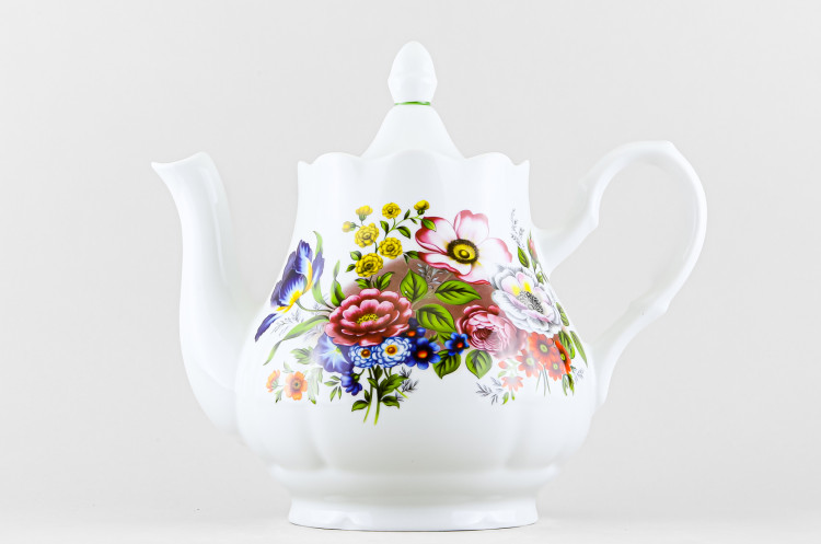 Чайник заварочный ф. Романс большой рис. Букет цветов 