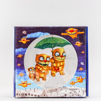 Декоративная тарелка 19.5 см рис. Под зонтом