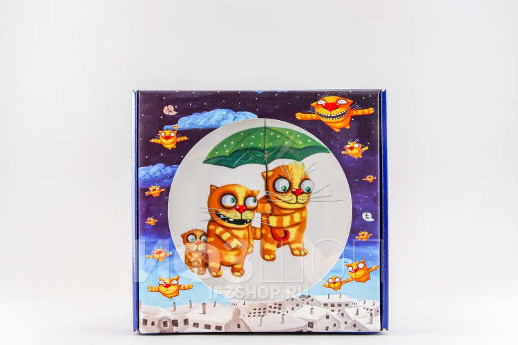 Декоративная тарелка 19.5 см рис. Под зонтом 