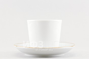 Чашка с блюдцем чайная ф. Голубка рис. Отводка золотом
