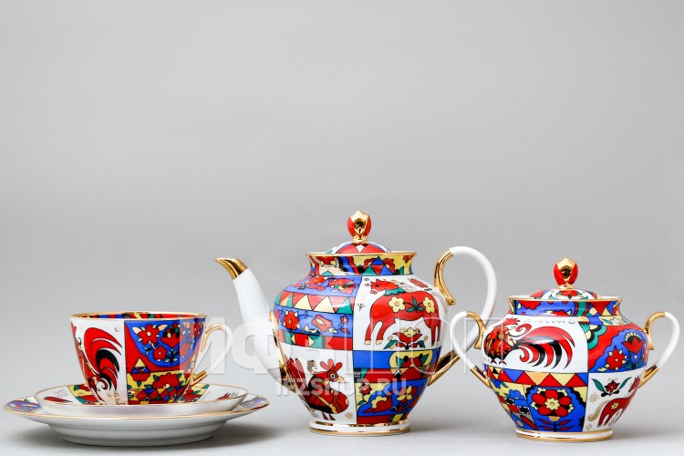 Сервиз чайный ф. Весенняя рис. Народные узоры, 20 предметов в Москве