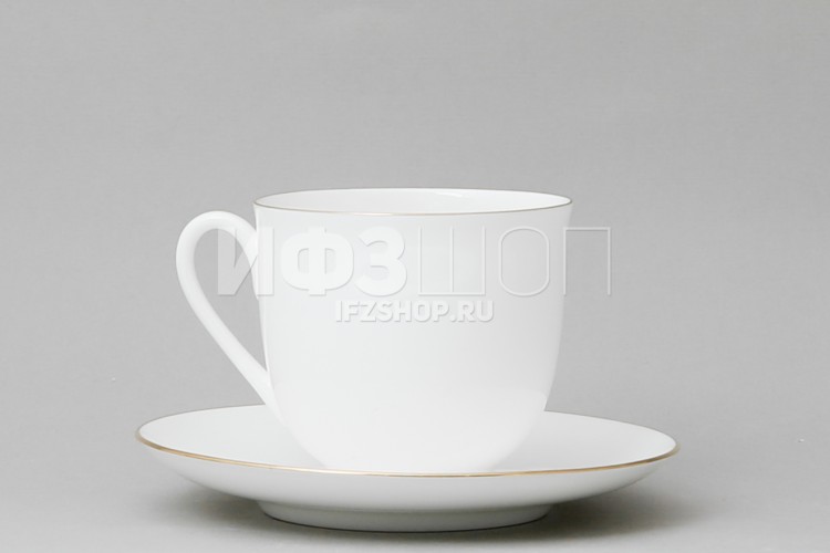 Чашка с блюдцем кофейная ф. Ландыш рис. Силуэты. Друзья в Москве