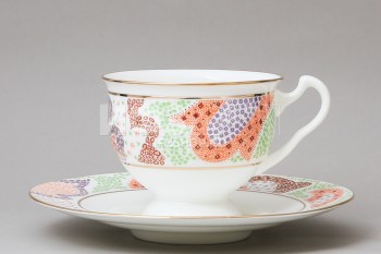 Чашка с блюдцем чайная ф. Айседора рис. Мариенталь оранжевый