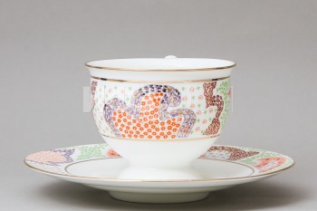 Чашка с блюдцем чайная ф. Айседора рис. Мариенталь оранжевый