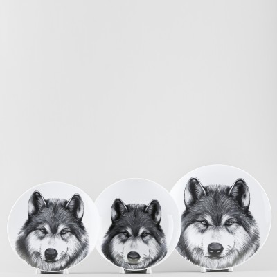 Набор тарелок ф. Универсал рис. Волк, 3 предмета